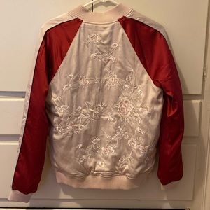 Honey punch embroidered reversible jacket